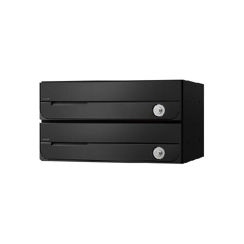 ナスタ D-ALL KS-MB3002PU-2R-BK 2戸用 ラッチ錠 ブラック「直送品、送料別途見積り、法人・事業所限定」 acea|佐勘金物店