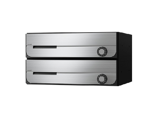 ナスタ D-ALL KS-MB3202PU-2LK-S 2戸用 可変ダイヤル錠 ステンレスヘアライン「直送品、送料別途見積り、法人・事業所限定」 acea｜佐勘金物店