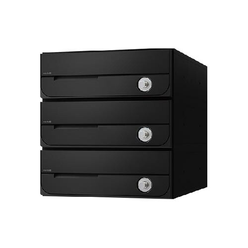 ナスタ D-ALL KS-MB5002PU-3R-BK 3戸用 ラッチ錠 ブラック「直送品、送料別途見積り、法人・事業所限定」 acea|佐勘金物店