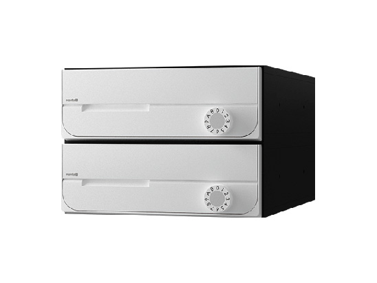 ナスタ D-ALL KS-MB5002PU-2LK-W 2戸用 可変ダイヤル錠 ホワイト「直送品、送料別途見積り、法人・事業所限定」 acea|佐勘金物店