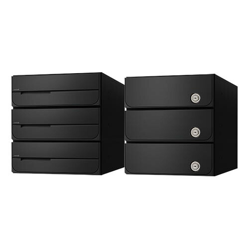 ナスタ D-ALL KS-MB5102PU-3C-BK 3戸用 シリンダー錠 ブラック「直送品、送料別途見積り、法人・事業所限定」 acea｜佐勘金物店