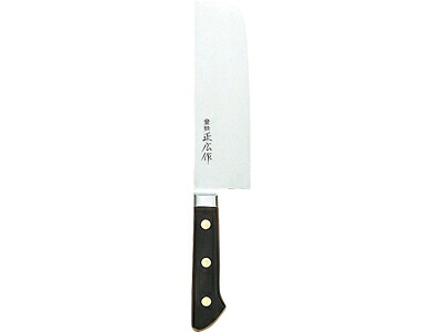 正広 日本鋼口金付 薄刃包丁　13035　165mm「直送品」