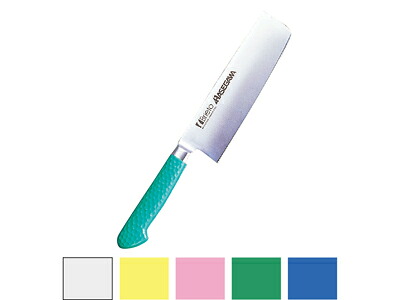 ハセガワ 抗菌カラー 菜切包丁180mm（MNK） ブルー「直送品」