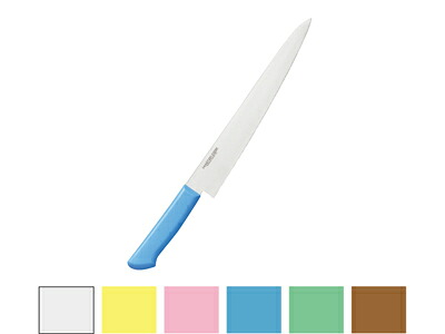 マスターコック抗菌カラー 筋引MCSK　Pピンク　24Cm「直送品」