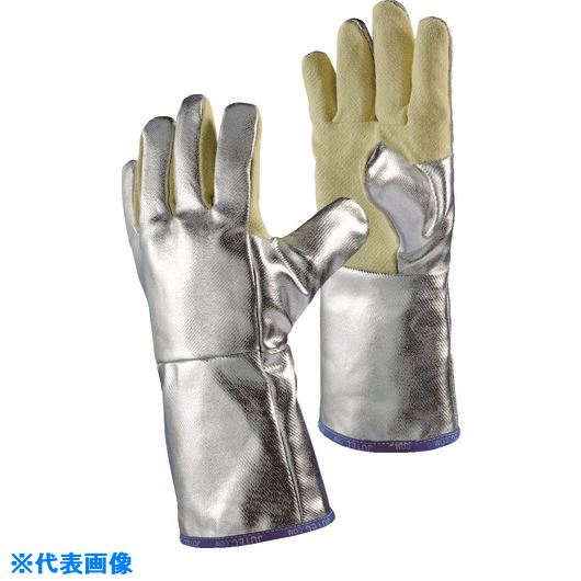 JUTEC 耐熱手袋 アルミナイズドアラミド L 〔品番:H115A238-W2-9〕