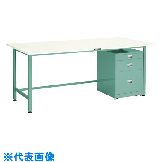 ＴＲＵＳＣＯ ＡＥ型作業台 １８００Ｘ７５０ ３段キャビネット付