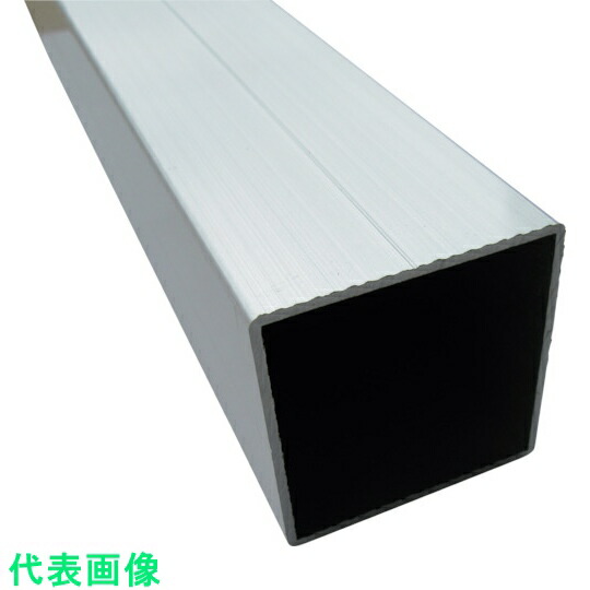 □アルインコ　アルミ角パイプ角Ｒ２付Ｖ溝１本付５０Ｘ５０Ｘ１．６シルバクリア無４ｍ （品番:LB100S）（注番8495446）