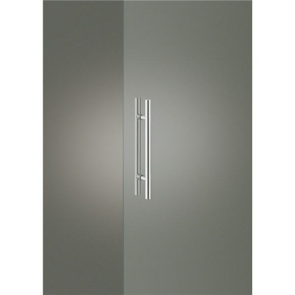 ユニオンドアハンドル　押し棒タイプ　品番：G1170-01-001-L450(直送品、扉厚：10~18mm,ご指示下さい。)｜佐勘金物店