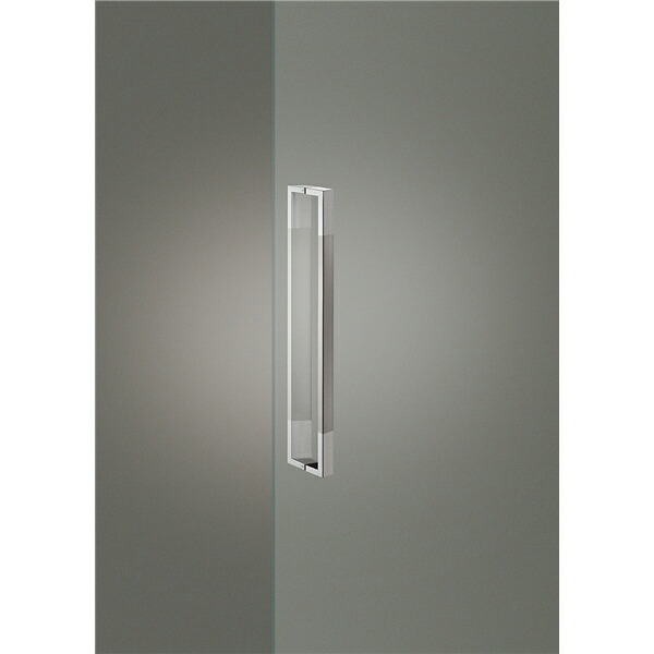 ユニオンドアハンドル　押し棒タイプ　品番：G3078-01-024-L600 (直送品、扉厚：8~24mm,ご指示下さい。)