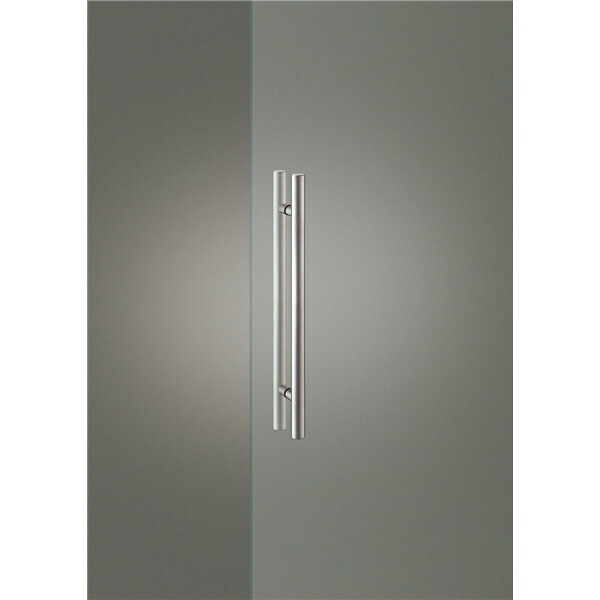 ユニオンドアハンドル　押し棒タイプ　品番：G52-01-023-L600 (直送品、扉厚：8~17mm,ご指示下さい。)