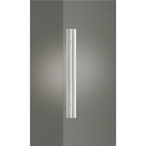 ユニオンドアハンドル 押し棒タイプ 品番:G90-01-023-L1000 (直送品、扉厚:12mm)|佐勘金物店