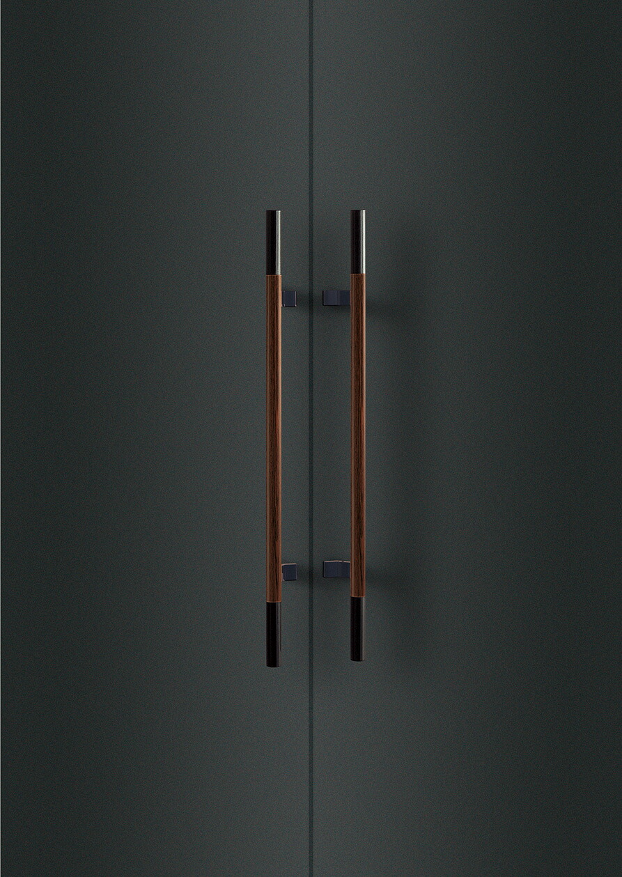 ユニオンドアハンドル 押し棒タイプ 品番:T3321-35-162(直送品、扉厚:37~42mm,ご指示下さい。)|佐勘金物店