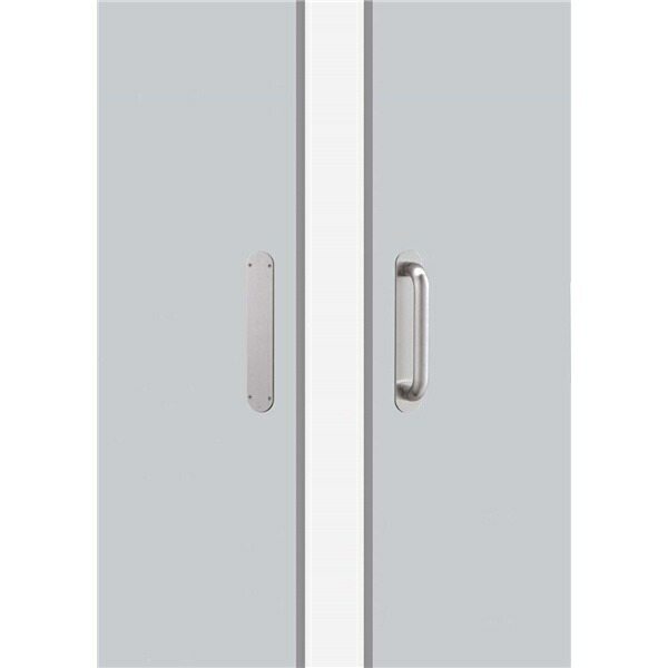 ユニオンドアハンドル　プレートタイプ品番：T5614-01-023-L500 (直送品、扉厚：25~46mm,ご指示下さい。)