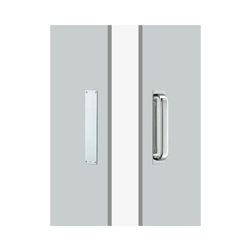 ユニオンドアハンドル　プレートタイプ　品番：T5203-01-001-L330(直送品、扉厚：28~48mm,ご指示下さい。)｜佐勘金物店