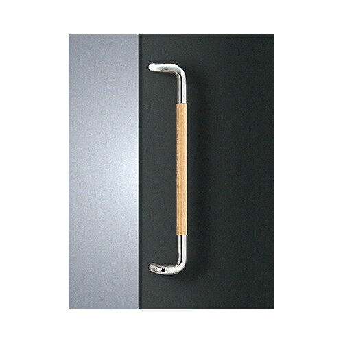 ユニオンドアハンドル　押し棒タイプ　品番：T7054-36-128-L800(直送品、扉厚：25~52mm,ご指示下さい。)｜佐勘金物店