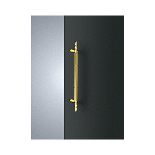 ユニオンドアハンドル 押し棒タイプ 品番:T811-15-001-L600(直送品、扉厚:39~47mm,ご指示下さい。)|佐勘金物店