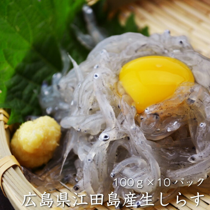 全日本送料無料 与え 佐久間水産 広島県江田島産 生しらす 《100g×10パック》 近海漁だから新鮮 お召し上がりはパックのまま流水でどうぞ 小ぶりの生しらすはプリっぷりの食感で塩味が抜群です 無添加 食べきりサイズ 送料無料 冷凍便 designufabet.com designufabet.com