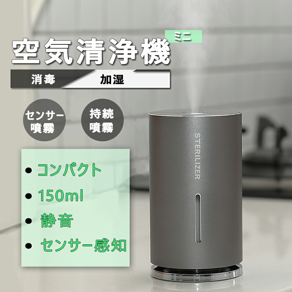 楽天市場】ミニ加湿器 除菌器 加湿器 滅菌器 卓上 ナノミスト 超音波式