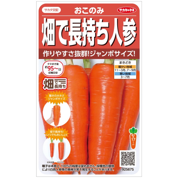 楽天市場】ニンジン あまうま耐病にんじん ピース （約400粒） 実咲 袋