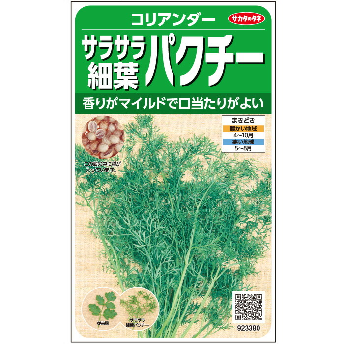 ハーブ コリアンダー 細葉パクチー 秋まき ベランダ栽培 固定種 種 プランター 簡単 初心者向き