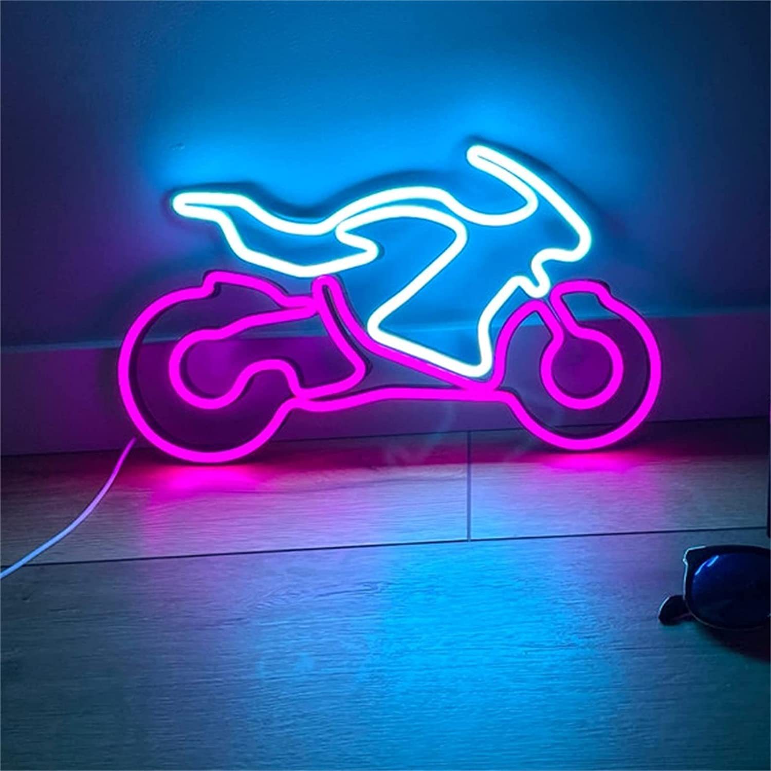 【ポイント 5倍UP !】ネオンサイン オートバイ USB給電 LEDネオンライト 40CM*23CM 壁掛け ネオン看板 Motorcycle店飾り ネオンサイン インテリア 雰囲気作り、レストラン 喫茶店 居酒屋 サインボード ギフト バー カフェ 喫茶店 広告用看板 クラブ 娯楽場所等 インテリア