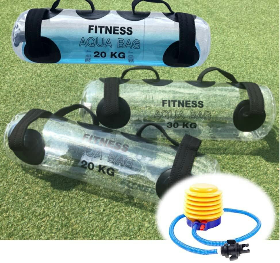 ウォータートレーニングバッグ 専用フットポンプ付き アクアバッグ 筋トレ器具 5kg 10kg 15kg 20kg 25kg 30kg 35kg ウォーターダンベル|サカツクストア