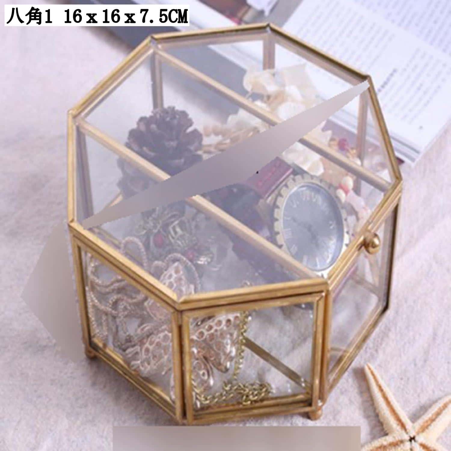宝飾品納めるボックス席 澄み切った蓋 瑠璃製 大静電容量 付属品入れもの レディース 貴石箱 小入れもの 北欧風 チョー鉄道車両 首飾り ピアス イヤリング納める