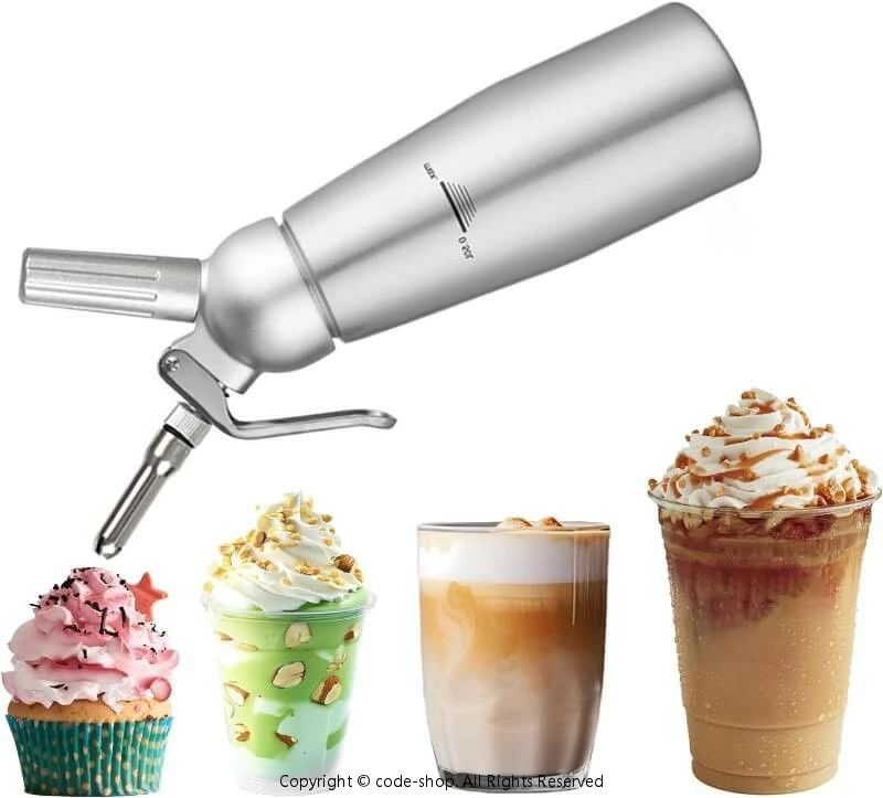 ススーパークリーム 泡立て器 携帯式 500ml 1000ml 生クリーム 口金 機 ング デザートツール ミルクフォーマー CO2 発泡性の泡 炭酸水メーカーアルミ合金 ハンドミキサー 業務用 調理器具 菓子作り用 家庭用 誕生日 結婚 掃除ブラシ