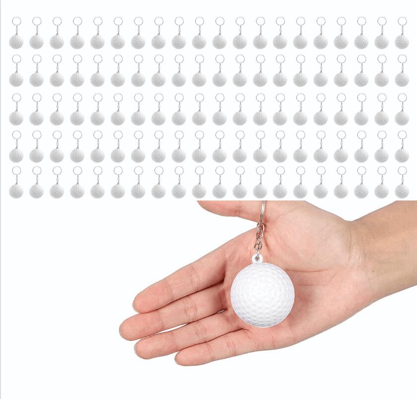 【PUゴムへの印刷】 500個セット ゴルフボールキーホルダー スポーツ記念品 ゴルフコンペ景品に最適 ゴルフ大会・卒業式 ゴルフパーティー チーム報酬品 スクールイベント ゴルフコースグッズ 優勝記念品|サカツクストア