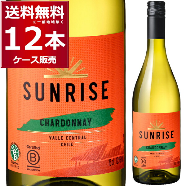 コンチャ イ トロ サンライズ シャルドネ 白 750ml&times;12本(1ケース) ワイン 辛口 チリ【送料無料※一部地域は除く】｜酒やビック　店