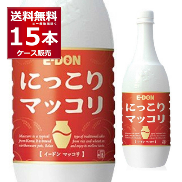 市場 二東 ペット 1000ml×15本 イードン マッコリ にごり酒 1ケース 1L マッコルリ