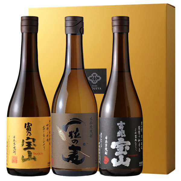 森伊蔵、伊佐美、三岳、富乃宝山、吉兆宝山、白天宝山 6本組 富乃宝山 720ml | 幸せの酒 銘酒市川