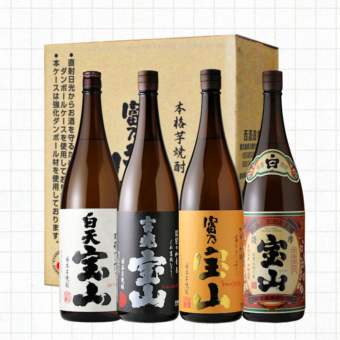 芋焼酎 西酒造 送料無料 1800ml 4本 酒舗 1800ml 4本 井上屋 焼酎 北海道 沖縄は送料950円 宝山連峰セット 富乃宝山 吉兆宝山 白天宝山 薩摩宝山 宝山連峰セット 日本一の焼酎を目指します 芋焼酎 西酒造 送料無料 1800ml 4本 酒舗 1800ml 4本 井上屋 焼酎 北海道 沖縄は送料950円 宝山連峰セット 富乃宝山 吉兆宝山 白天宝山 薩摩宝山 宝山連峰セット 日本一の焼酎を目指します