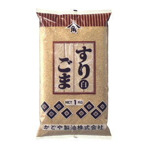 かどや すりごま 白 1kg 1ケース 12入り 調味料 袋 送料無料 北海道 沖縄は送料1000円を加算