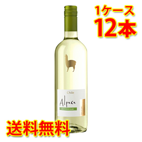 サンタヘレナ アルパカ ソーヴィニヨンブラン 白 750ml×12本 1ケース 送料無料 北海道 沖縄は送料1000円加算 クール便は800円加算 代引不可 同梱不可 日時指定不可