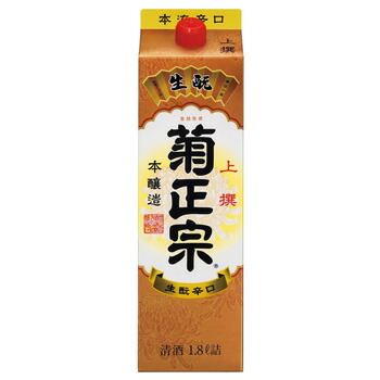 菊正宗 上撰 さけパック 本醸造 1.8L 1ケース 6本入り 日本酒 送料無料 北海道 沖縄は送料1000円 クール便は800円加算 ダンボール配送｜サカツコーポレーション店