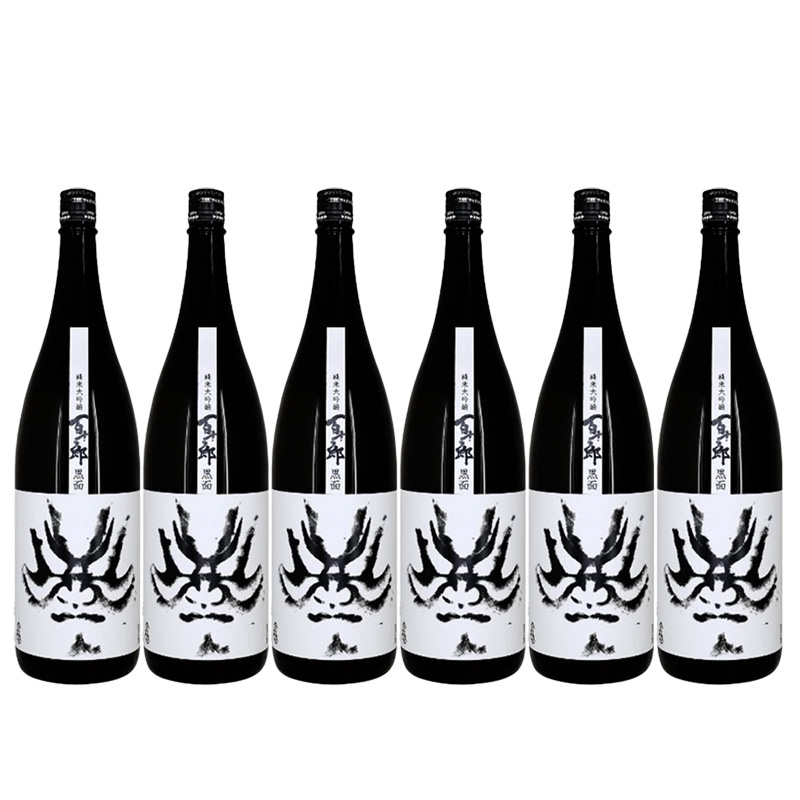 百十郎 純米大吟醸 黒面 1.8L 1ケース 6本入り 日本酒 清酒 送料無料 北海道 沖縄は送料1000円加算 クール便は800円加算 ダンボール配送｜サカツコーポレーション店