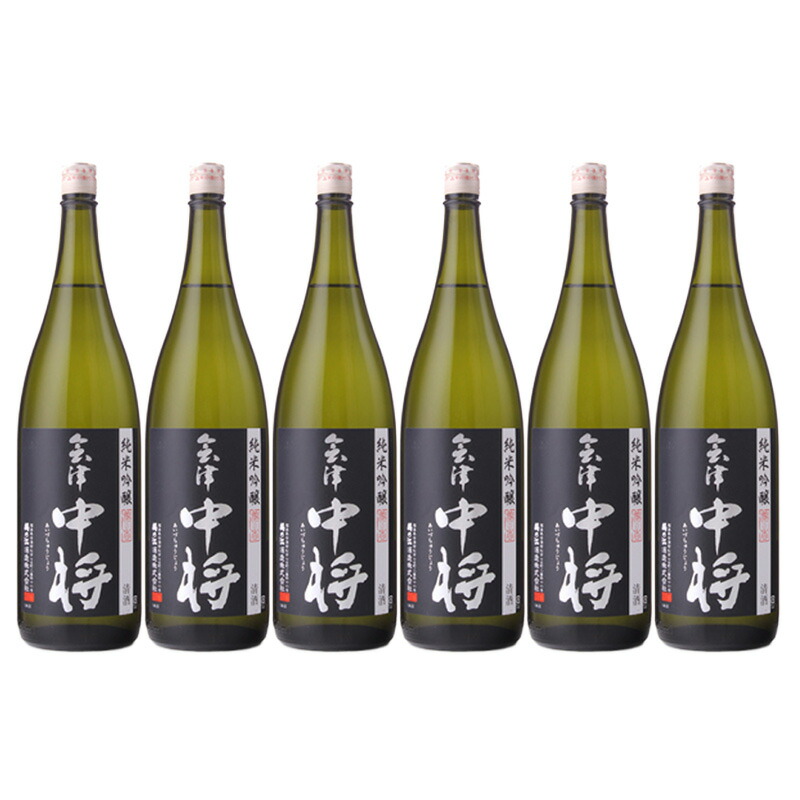 会津中将 純米吟醸 夢の香 1800ml 日本酒 1.8L 1ケース 6本入り 清酒 送料無料 北海道 沖縄は送料1000円加算 クール便は800円加算 ダンボール配送