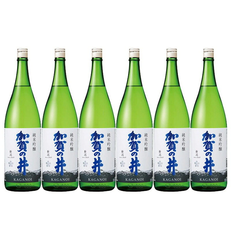 加賀の井 純米吟醸 1800ml 日本酒 1.8L 1ケース 6本入り 清酒 送料無料 北海道 沖縄は送料1000円加算 クール便は800円加算 ダンボール配送 16,376円
