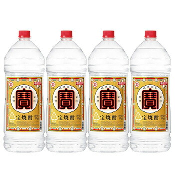 宝 焼酎 25度 4Lペット 1ケース4本 送料無料 北海道 沖縄は送料1000円 クール便は800円加算