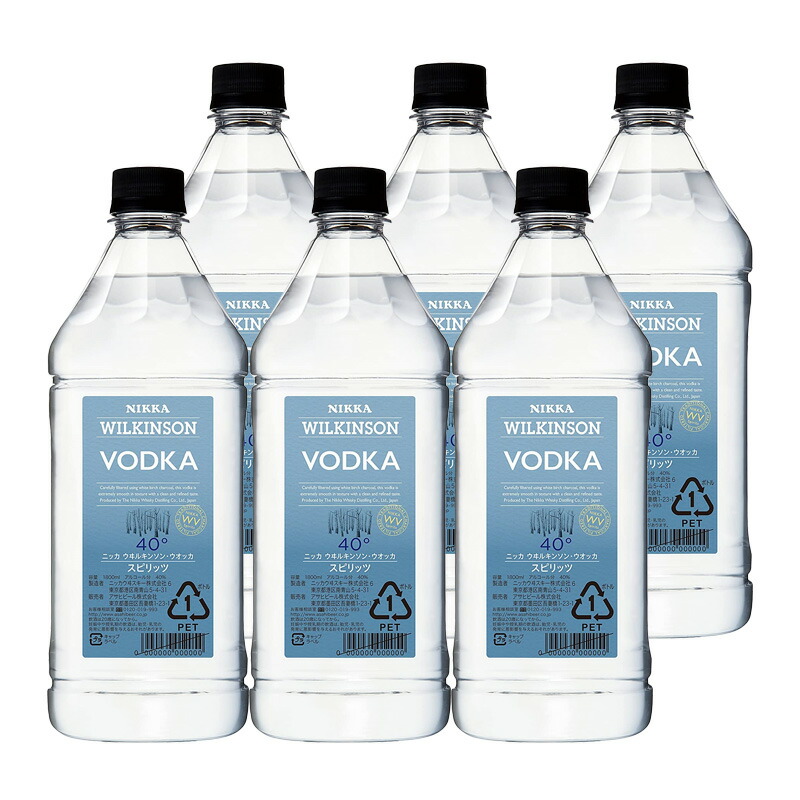 ウオツカ 40度 80プルーフ 1.8L １ケース ６本