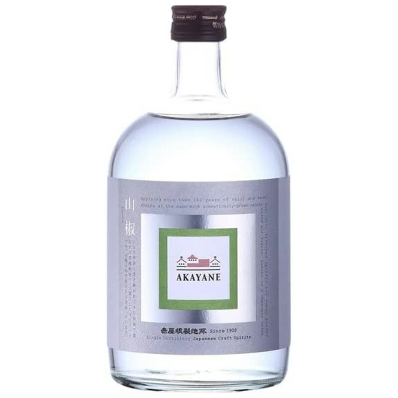 AKAYANE 赤屋根 クラフトスピリッツ 山椒 720ml 45度 6本入 1ケース 鹿児島県 佐多宗二商店 まとめ買い ケース買い 送料無料 北海道 沖縄は送料1000円 クール便は800円加算