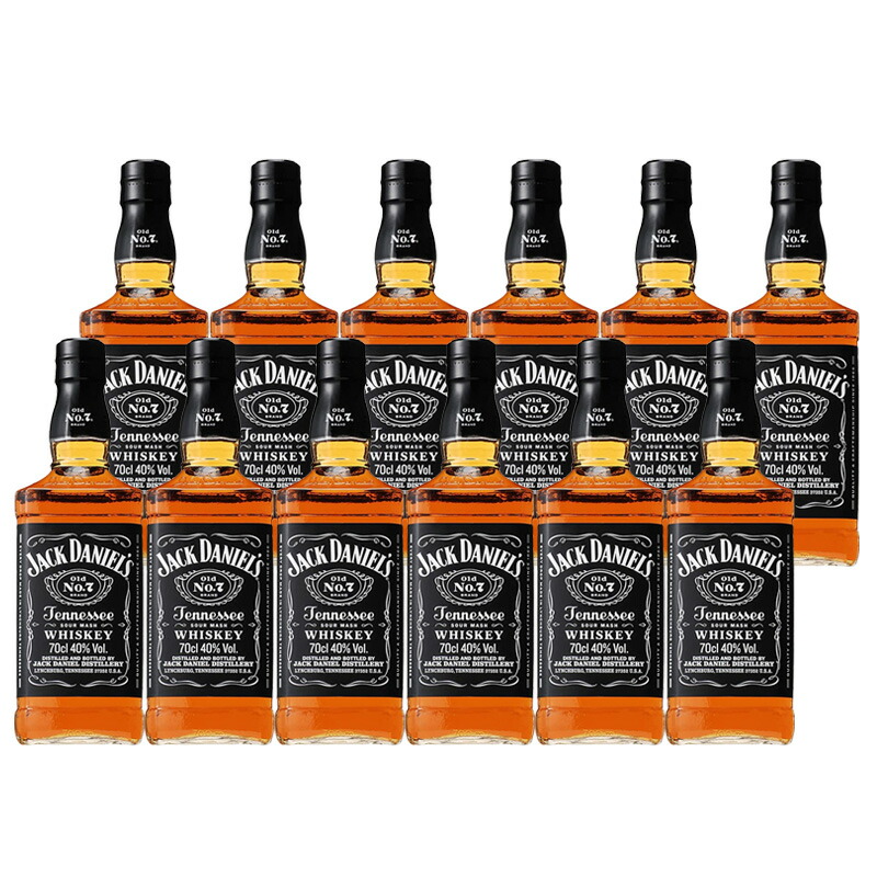 ジャック ダニエル ブラック 40度 700ml 12本セット 1ケース アメリカン ウイスキー ケース売り 送料無料 北海道 沖縄は送料1000円 クール便は800円加算｜サカツコーポレーション店