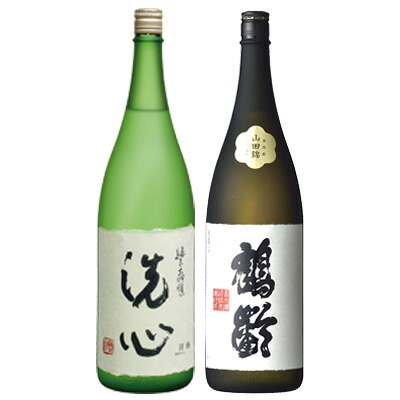 GB贈答【純米大吟醸飲みくらべ】1800ml×2本 『鶴齢 山田錦37%/朝日山 洗心 1800ml2本ギフトBOX入』純米大吟醸 日本酒 新潟 酒 還暦祝い お酒 ギフト 最高 プレゼント 父の日 御中元 御歳暮 御年賀 朝日酒造 長岡市 青木酒造 南魚沼市|越後新潟 地酒のあさのや