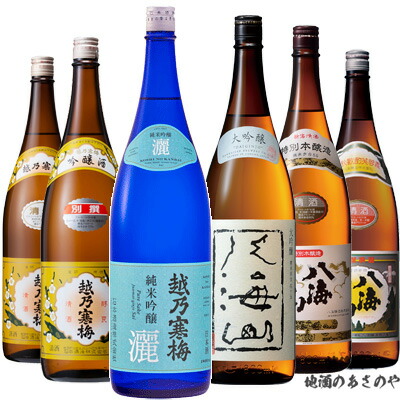 YD【飲み比べセット】1800ml×6本 日本酒 新潟『八海山 大吟醸 特別本醸造 普通酒/越乃寒梅 灑 別撰 白ラベル』プレゼント ギフト 日本酒 お歳暮 御歳暮 御中元 お中元 還暦祝い飲み比べ 新潟 御年賀 お年賀 辛口 淡麗 石本酒造 朝日酒造 南魚沼市 新潟市|越後新潟 地酒のあさのや