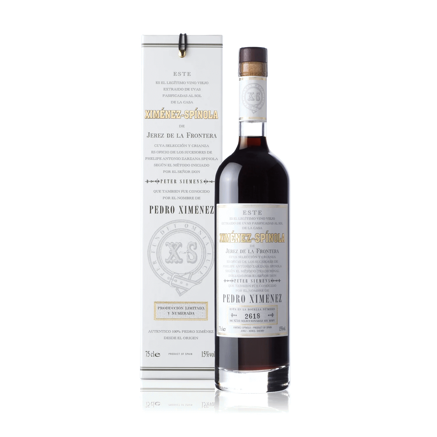 シェリー ペドロ・ヒメネス ソレラ 1918 ボデガス・ヒメネス・スピノラ 750ml 箱入り Pedro Ximenez Solera 1918 odegas Ximenez-Spinola