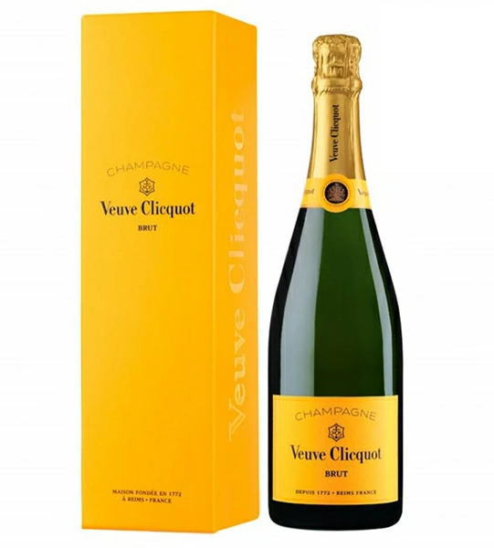 ヴーヴ・クリコ・ポンサルダン・ブリュットＮＶ　ギフトBKX入り イエロー・ラベル750ml（泡・白）箱入り　Veuve Clicquot Ponsardin Brut