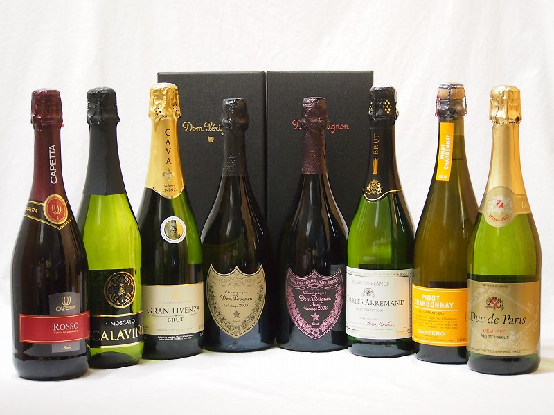 楽天市場】【最大2000円オフクーポン11日1:59迄】ドンペリ飲み比べ10本セット（ドン ペリニヨン ロゼ、ドンペリニヨン 白、+世界の厳選スパークリングワイン（辛口5本、甘口3本））750ml×10本 : 贈り物本舗じざけや