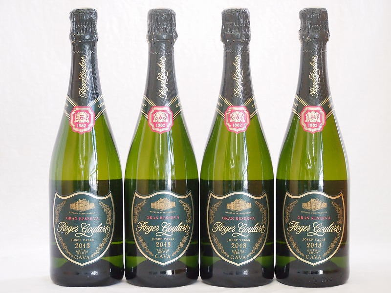 【最大2000円オフクーポン10日1:59迄】ロジャーグラート4本セット カヴァ グラン キュヴェ ジョセップ ヴァイス スパークリングワイン(スペイン)750ml×4