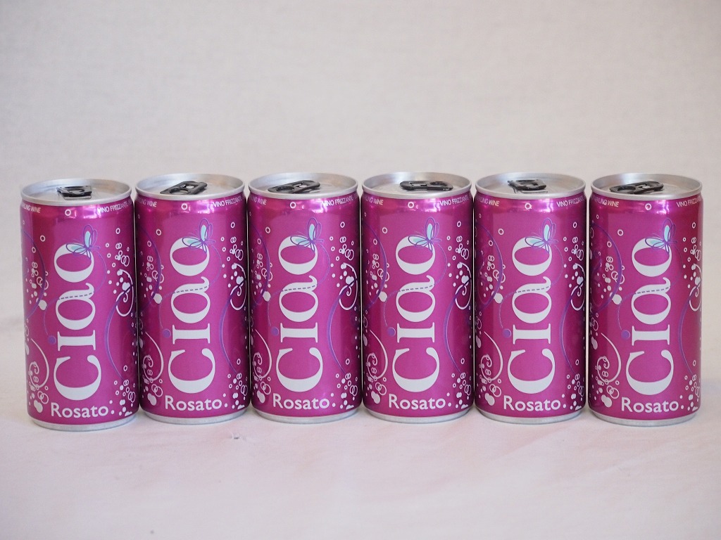 楽天市場】飲みきりイタリアワイン缶6本セット(チャオ ロザート